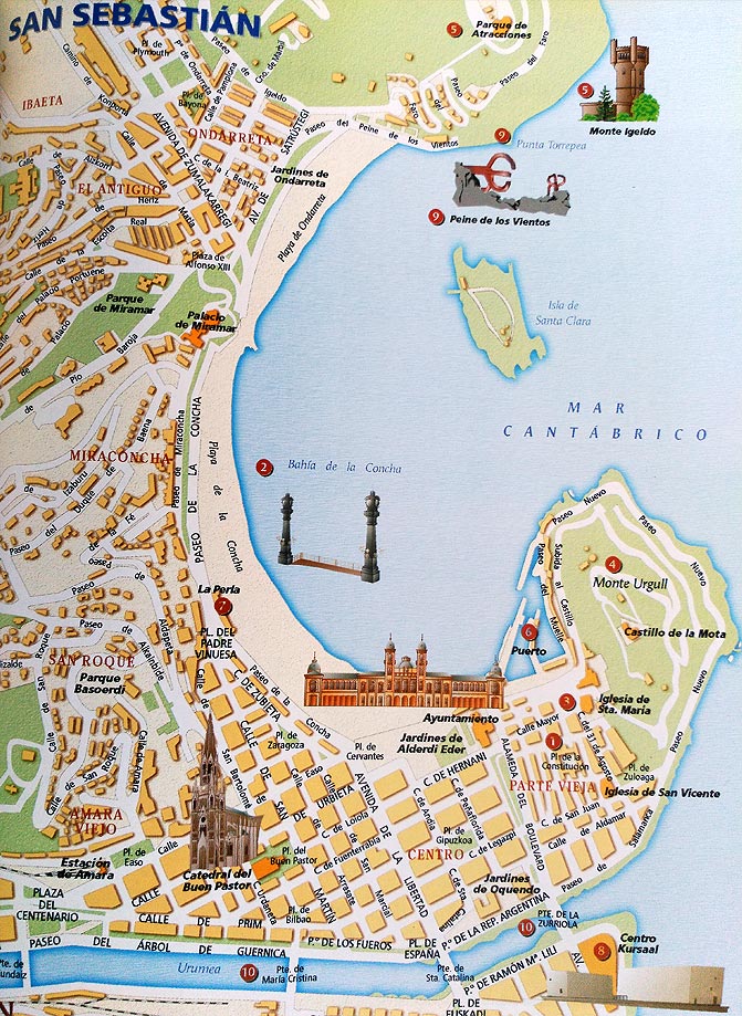 San Sebastián España Mapa